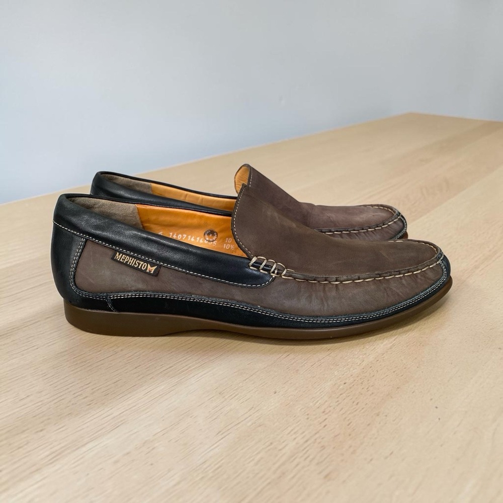 Mephisto Baduard Loafers Size 10.5  Venetian Brown Leather Cool Air Comfort